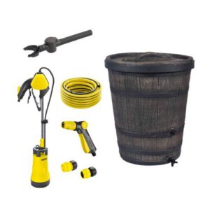 Plastmasas tvertne (muca) lietus ūdens uzkrāšanai RAIN (ar iegremdējamo sūkni), 140l [EF]