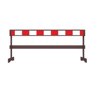 Finiera gājēju barjera 1500x150x1000mm [gatavs komplekts], 1. atstarošanas klase