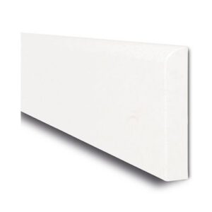 Sienu aizsargs ar noapaļotu sāna profilu, 2060x200x20mm, balts