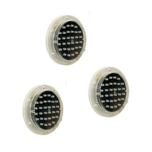 LED optika ø100mm - komplekts (3gab x ø100mm)