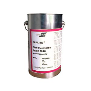 ORAFOL sietspiedes krāsa ORALITE® 5018 Screen Printing Ink, melna (5L)