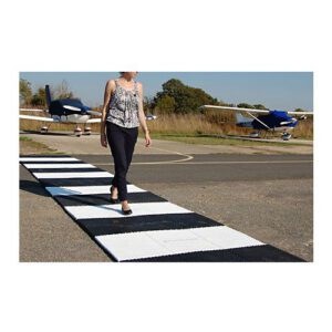 Plastmasas plāksne gājējiem, 1200x600x22mm, melna