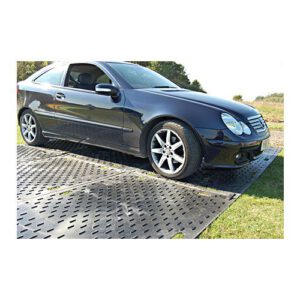 Aizsardzības plāksne pagaidu ceļu izbūvei, 2440x1220mm, dzeltena