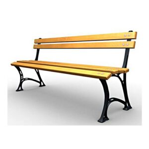 Čuguna soliņš ar atzveltni, 150cm