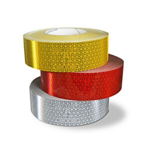 Atstarojoša, fluorescējoša līmlenta ORALITE® VC 104+ Rigid Grade, balta (50mm x 50m)