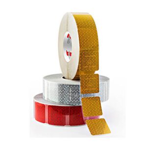 Atstarojoša, fluorescējoša līmlenta ORALITE® VC 104+ Curtain Grade - Segmented, balta (56mm x 50m)