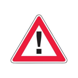 Brīdinājuma zīme Nr.142/Bīstami, 900x900mm, 1. atstarošanas klase