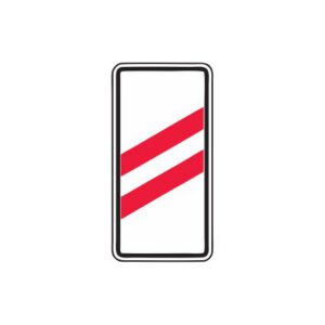 Brīdinājuma zīme Nr.138/Tuvojas dzelzceļa pārbrauktuve, 350x700mm, 1. atstarošanas klase