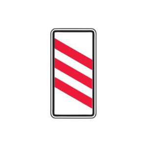 Brīdinājuma zīme Nr.137/Tuvojas dzelzceļa pārbrauktuve, 300x600mm, 1. atstarošanas klase