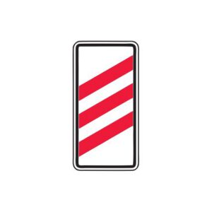 Brīdinājuma zīme Nr.136/Tuvojas dzelzceļa pārbrauktuve, 300x600mm, 2. atstarošanas klase