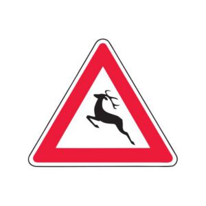 Brīdinājuma zīme Nr.125/Savvaļas dzīvnieki, 700x700mm, 2. atstarošanas klase