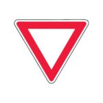 Priekšrocības zīme (metāla) Nr.206/Dodiet ceļu, 700x700mm, 1. atstarošanas klase