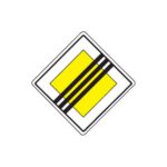 Priekšrocības zīme Nr.202/Galvenā ceļa beigas, 600x600mm, 1. atstarošanas klase