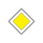 Priekšrocības zīme Nr.201/Galvenais ceļš, 700x700mm, 2. atstarošanas klase