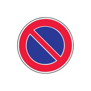 Aizlieguma zīme Nr.327/Stāvēt aizliegts, d.600mm, 2. atstarošanas klase