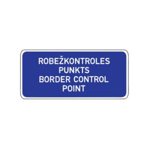 Norādījuma zīme Nr.551/Robežšķērsošanas vieta, 1600x700mm, 1. atstarošanas klase