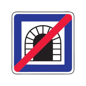 Norādījuma zīme Nr.545/Tuneļa beigas, 700x700mm, 1. atstarošanas klase