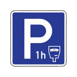 Norādījuma zīme Nr.539/Maksas stāvvieta, 600x600mm, 2. atstarošanas klase