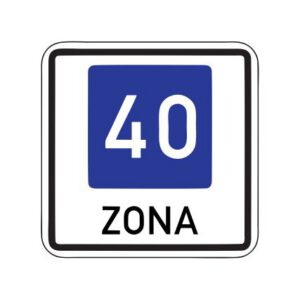 Norādījuma zīme Nr.531/Ieteicamā ātruma zona, 900x900mm, 2. atstarošanas klase