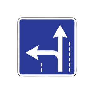 Norādījuma zīme Nr.518/Braukšanas virziens joslā, 700x700mm, 2. atstarošanas klase