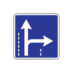 Norādījuma zīme Nr.517/Braukšanas virziens joslā, 700x700mm, 1. atstarošanas klase