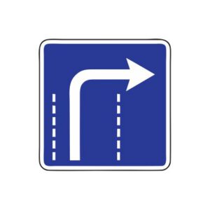 Norādījuma zīme Nr.515/Braukšanas virziens joslā, 700x700mm, 1. atstarošanas klase