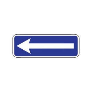 Norādījuma zīme Nr.504/Izbraukšana uz vienvirziena ceļa, 1050x350mm, 1. atstarošanas klase