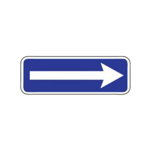 Norādījuma zīme Nr.503/Izbraukšana uz vienvirziena ceļa, 1050x350mm, 2. atstarošanas klase