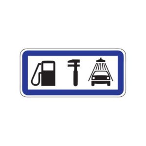 Servisa zīme Nr.630/Informācijas bloks, 1700x900mm, 2. atstarošanas klase