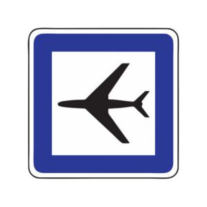 Servisa zīme Nr.624/Lidosta (lidlauks), 700x700mm, 1. atstarošanas klase