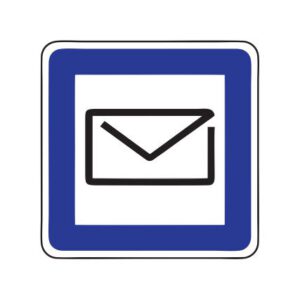 Servisa zīme Nr.622/Pasts, 700x700mm, 1. atstarošanas klase