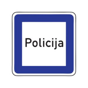 Servisa zīme Nr.620/Policija, 700x700mm, 1. atstarošanas klase