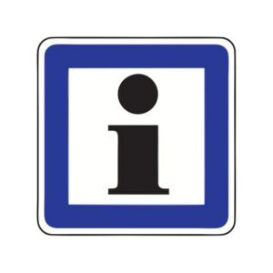 Servisa zīme Nr.619/Tūrisma informācija, 700x700mm, 1. atstarošanas klase