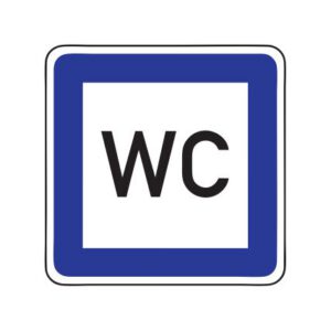 Servisa zīme Nr.617/Tualete, 700x1050mm, 1. atstarošanas klase