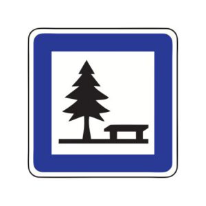 Servisa zīme Nr.615/Atpūtas vieta, 700x700mm, 1. atstarošanas klase