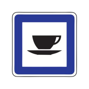 Servisa zīme Nr.609/Kafejnīca, 700x700mm, 1. atstarošanas klase