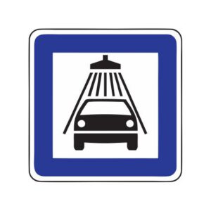 Servisa zīme Nr.606/Automobiļu mazgātava, 700x700mm, 2. atstarošanas klase