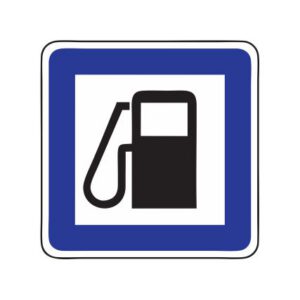 Servisa zīme Nr.603/Degvielas uzpildes stacija, 600x600mm, 2. atstarošanas klase