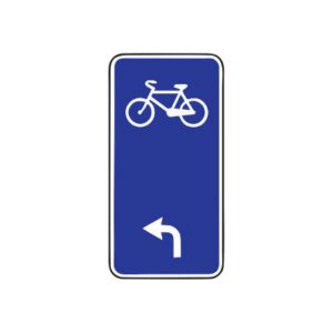 Papildzīme Nr.857/Velomaršruts, 250x500mm, 2. atstarošanas klase