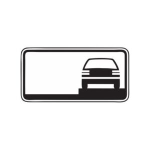 Papildzīme Nr.831/Transportlīdzekļa novietojuma veids stāvvietā, 700x350mm, 2. atstarošanas klase