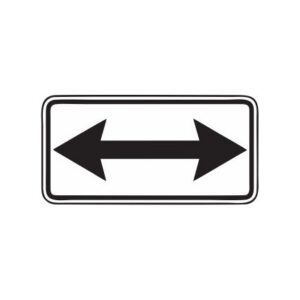 Papildzīme Nr.815/Darbības virzieni, 600x300mm, 1. atstarošanas klase