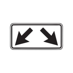 Papildzīme Nr.811/Darbības zona, 700x350mm, 2. atstarošanas klase