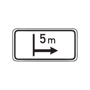 Papildzīme Nr.807/Darbības zona, 700x350mm, 2. atstarošanas klase
