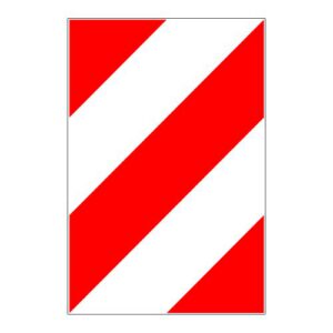 Vertikālais apzīmējums Nr.906, 500x750mm, 2. atstarošanas klase