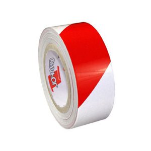 Oralite 5431 pašlīmējoša līmlenta (rullis), sarkanbalta, h=50mm, atstarošanas klase 1, virziens pa kreisi