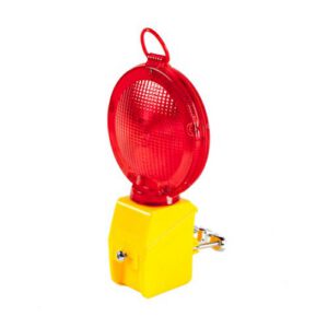 Brīdinājuma signāllukturis, sarkans (abpusējs) ar stiprinājumu [NI]