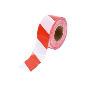 Norobežojoša lenta, sarkana ar baltu, 200m (80 mic., biezā)