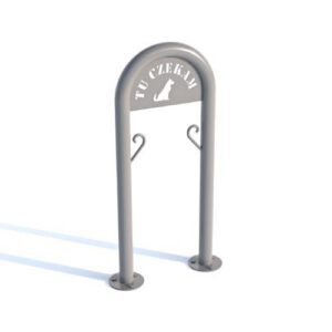 Novietne/statīvs suņiem NS11, h=80cm, cinkots