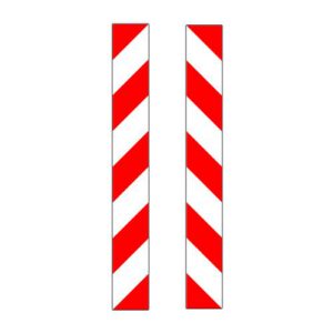 Magnētiskā gabarīta zīme, 2.klase, 140x1000mm, pa labi/pa kreisi [komplekts]