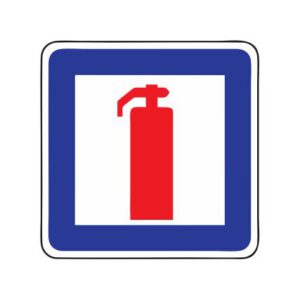 Servisa zīme Nr.632/Ugunsdzēšamais aparāts, 700x1050mm, 2. atstarošanas klase